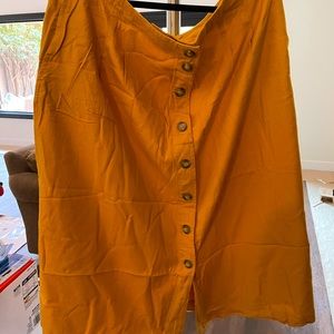 Madewell Buttom Midi Skirt